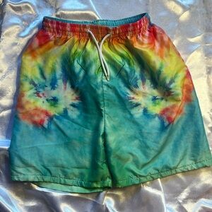 BOYS TIE- DYE SWIM TRUNKS
